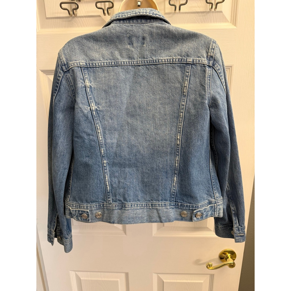 J Crew Classic Regular Fit Denim Jacket 100% Cotton Light Blue Size S - Picture 2 of 8